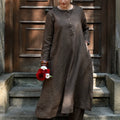 Premium Linen Embroidered Co-Ord Set for Women | 2 Piece Set