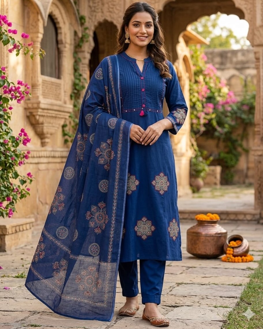 premium jaipur cotton outfit