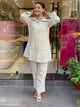 Premium Chanderi Silk Embroidered Co-Ord Set for Women