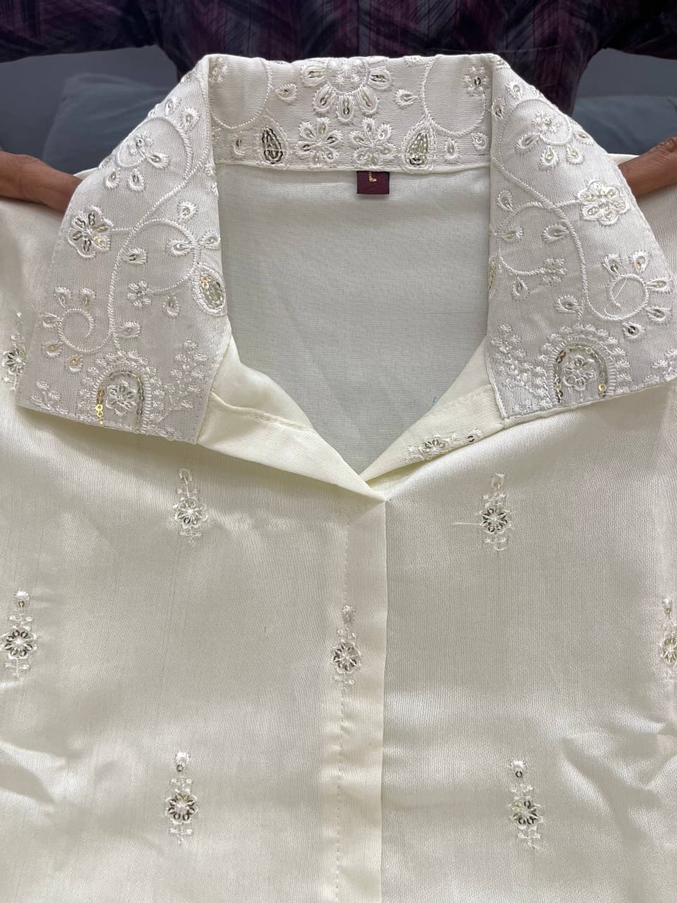 Premium Chanderi Silk Embroidered Co-Ord Set for Women