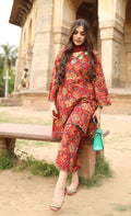 Pure Cotton 60x60 Printed Suit Set for Women | Embroidery Neck Kurti Pant Dupatta Set