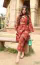 Pure Cotton 60x60 Printed Suit Set for Women | Embroidery Neck Kurti Pant Dupatta Set