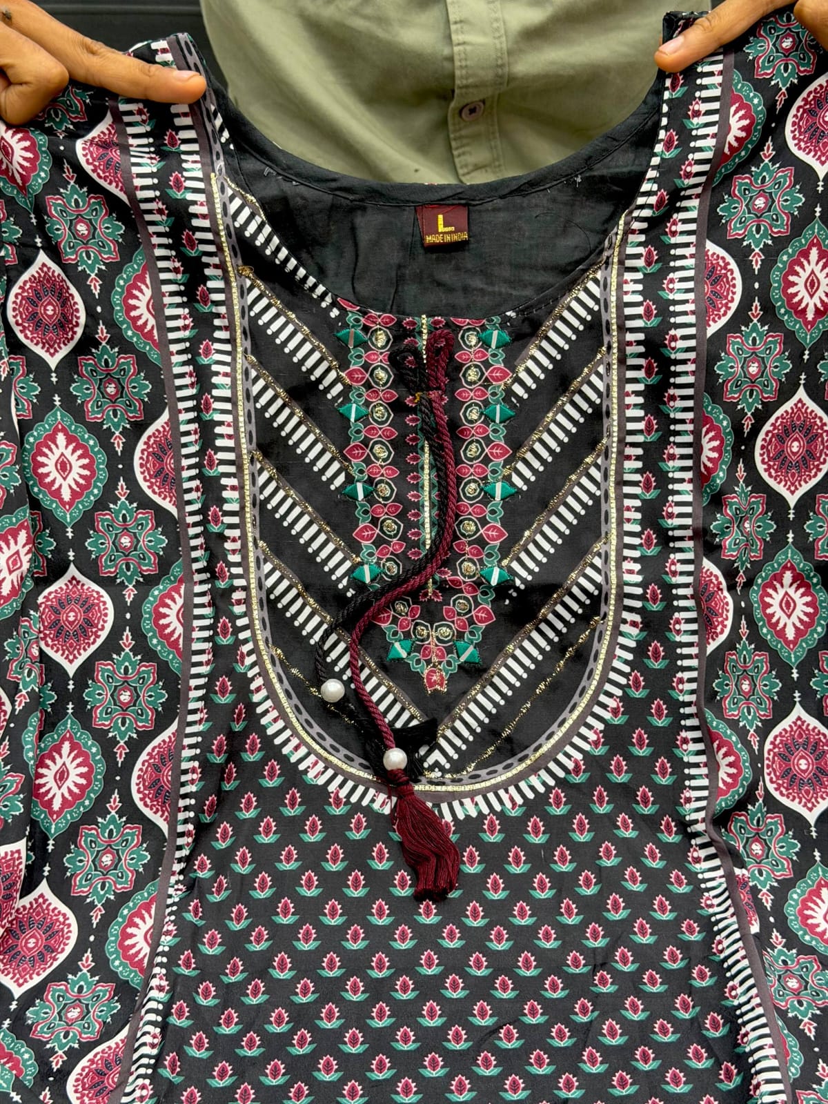 Black Stylish Co-Ord Set for Women | Designer Printed Kurti Palazzo Outfit Unity Designer