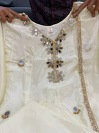 Premium Tissue Silk Anarkali Kurti Set with Dupatta