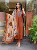Pure Cotton Kurti Pant Dupatta Set for Women | Daily & Festive Wear (M-3XL)