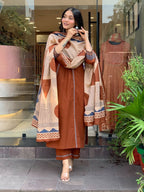 Pure Cotton Kurti Pant Dupatta Set for Women | Daily & Festive Wear (M-3XL)