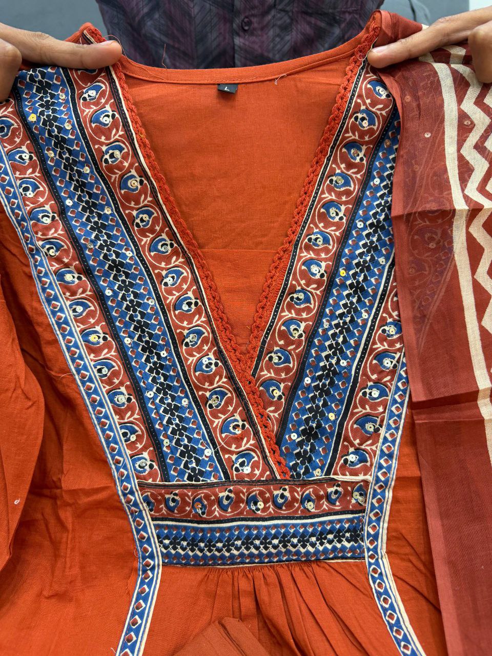 Pure Cotton Kurti Pant Dupatta Set for Women | Daily & Festive Wear (M-3XL)