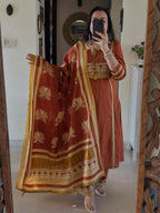 Premium Jaipuri Cotton Kurti Set with Dupatta & Palazzo | Festive & Daily Wear Suit Set