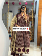 Pure Cotton Kurti Pant Dupatta Set for Women | Daily Wear Office Wear