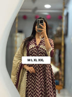 Pure Cotton Kurti Pant Dupatta Set for Women | Daily Wear Office Wear