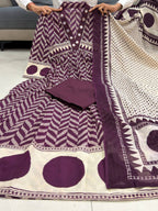 Pure Cotton Kurti Pant Dupatta Set for Women | Daily Wear Office Wear