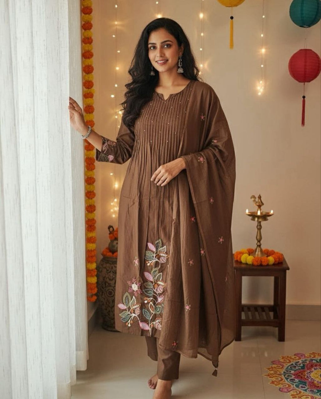 Pure Cotton Suit Set for Women with Dupatta | Festive Ethnic Wear 2026