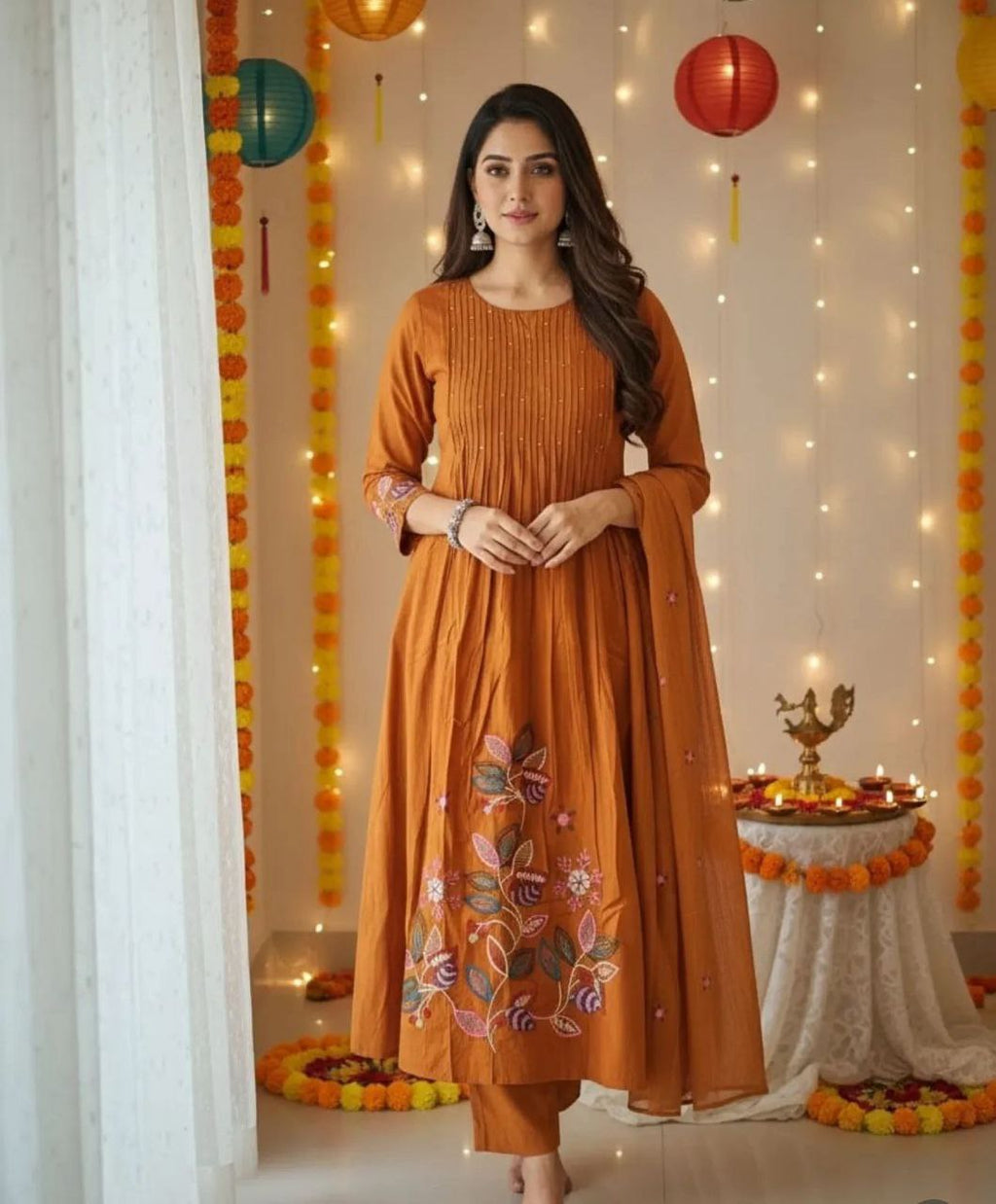 Pure Cotton Suit Set for Women with Dupatta | Festive Ethnic Wear 2026