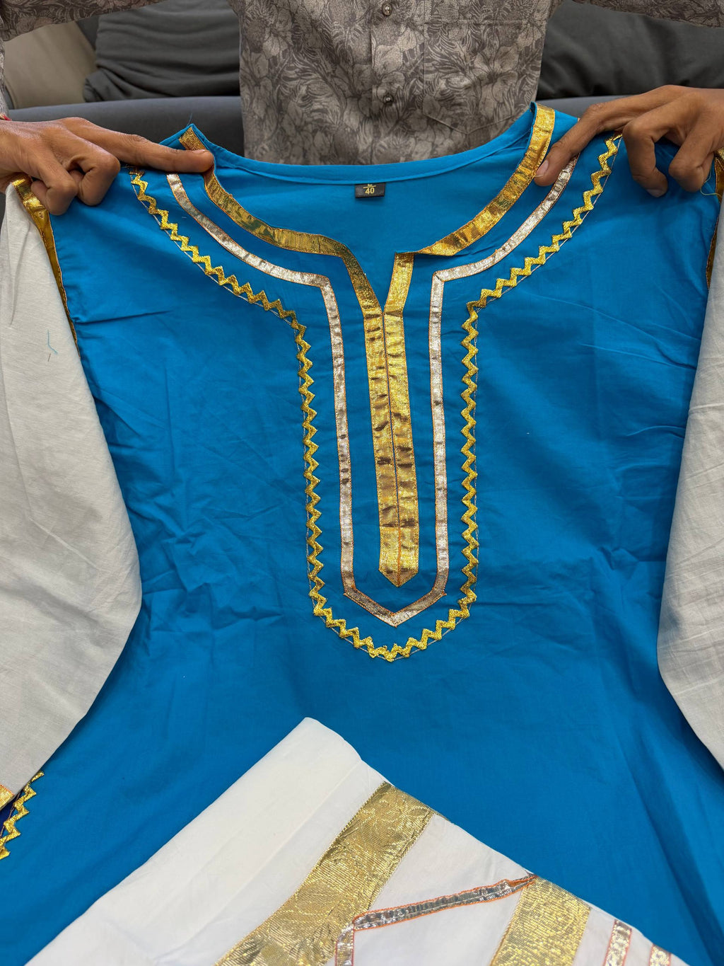 Blue Traditional Kurti Pant Set for Women | Festive Wear Unity Designer