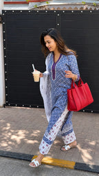 Printed Lilan Kurti Pant Dupatta Set for Women | Soft Daily Wear Ethnic Set