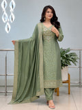 Malay Glass Tissue Suit Set Women | Kanjivaram Handwork Kurti Set